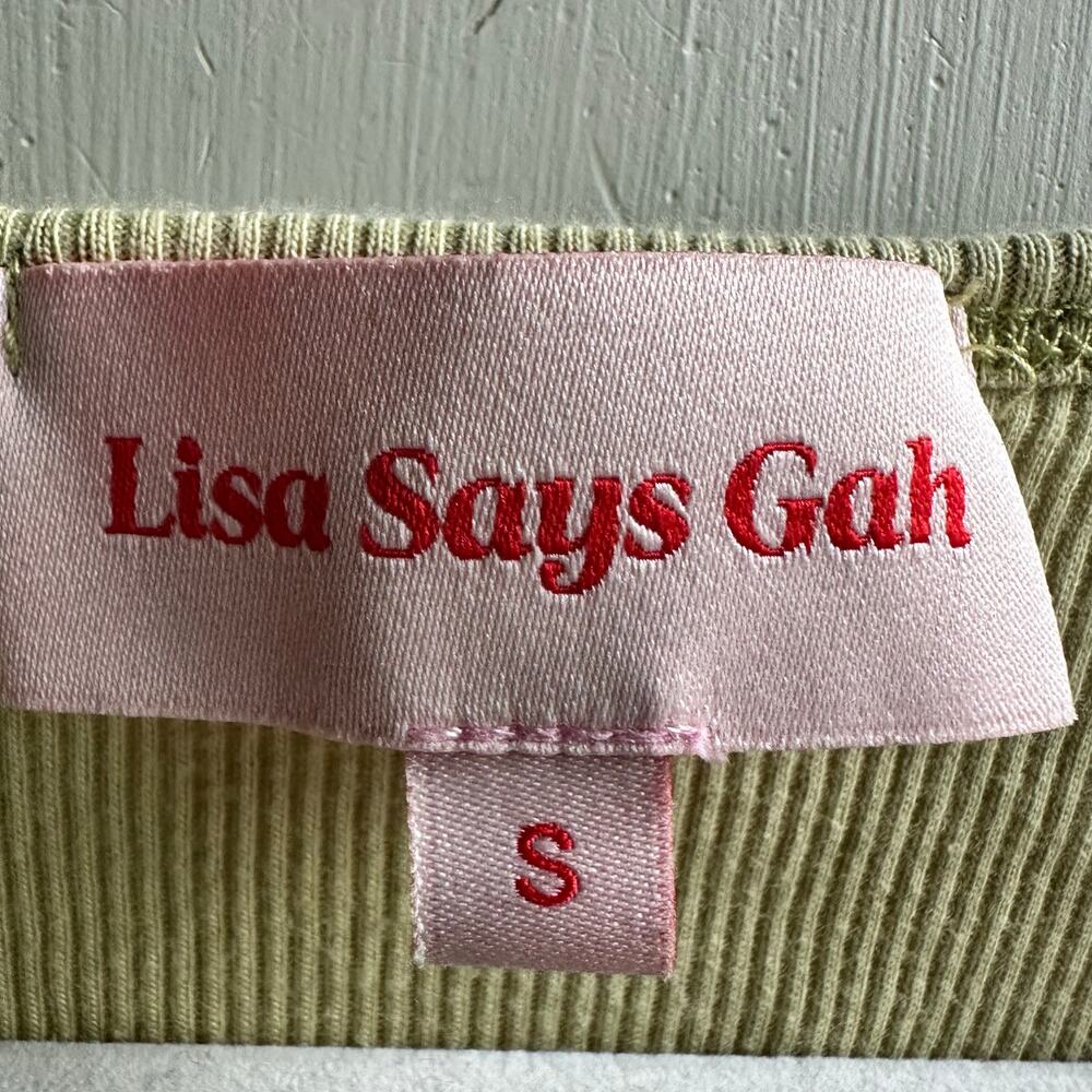 Lisa Says Gah Mia Lounge Top Sage Green - Picture 6 of 7
